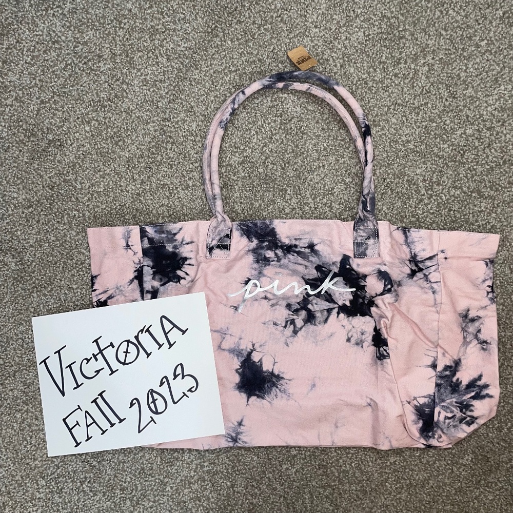 PINK TIE DYE TOTE BAG